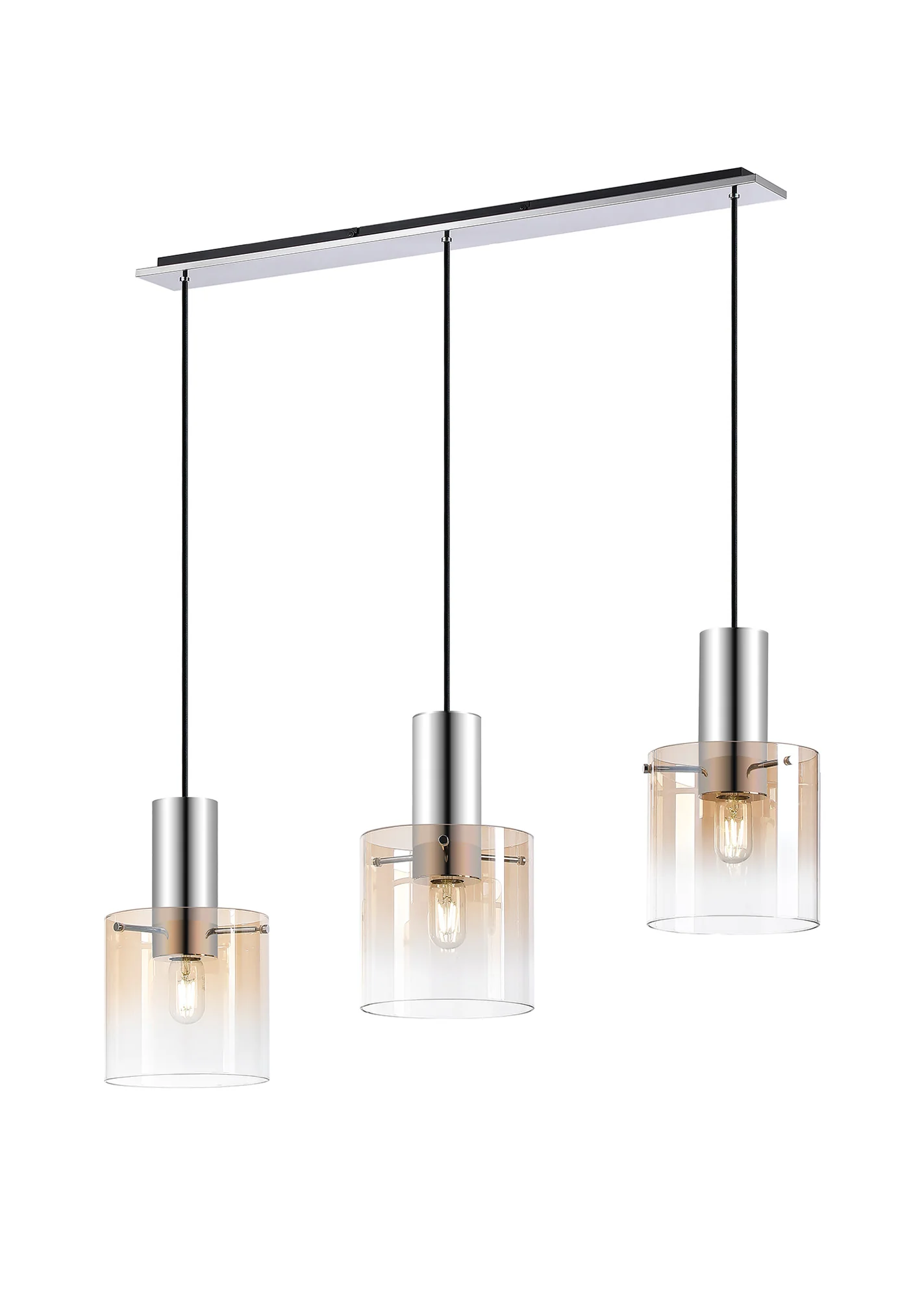 Hailey Linear Pendant, 3 Light Adjustable E27, - Various Finishes - Image 55