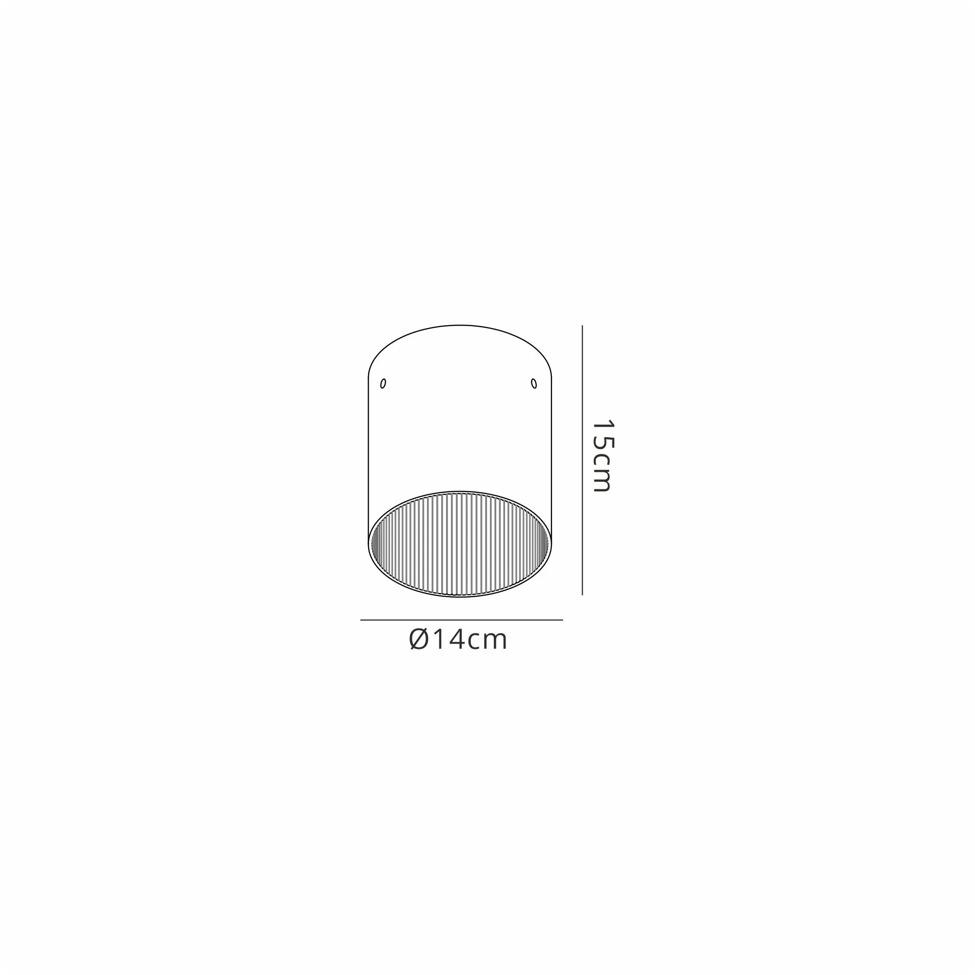 Hailey Ribbed 5 Light Flush Fitting, Narrow Line Glass - Various Finishes - Image 14