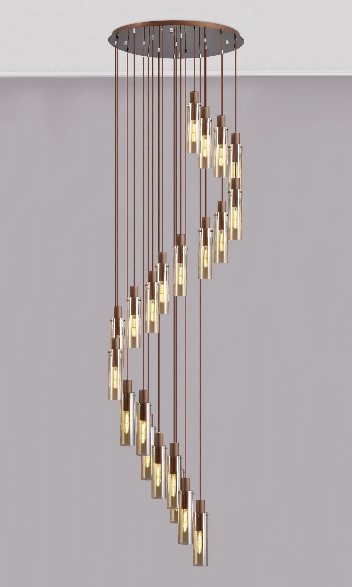 Hailey Slim 21L Double Height Ceiling Light Adjustable - Image 2