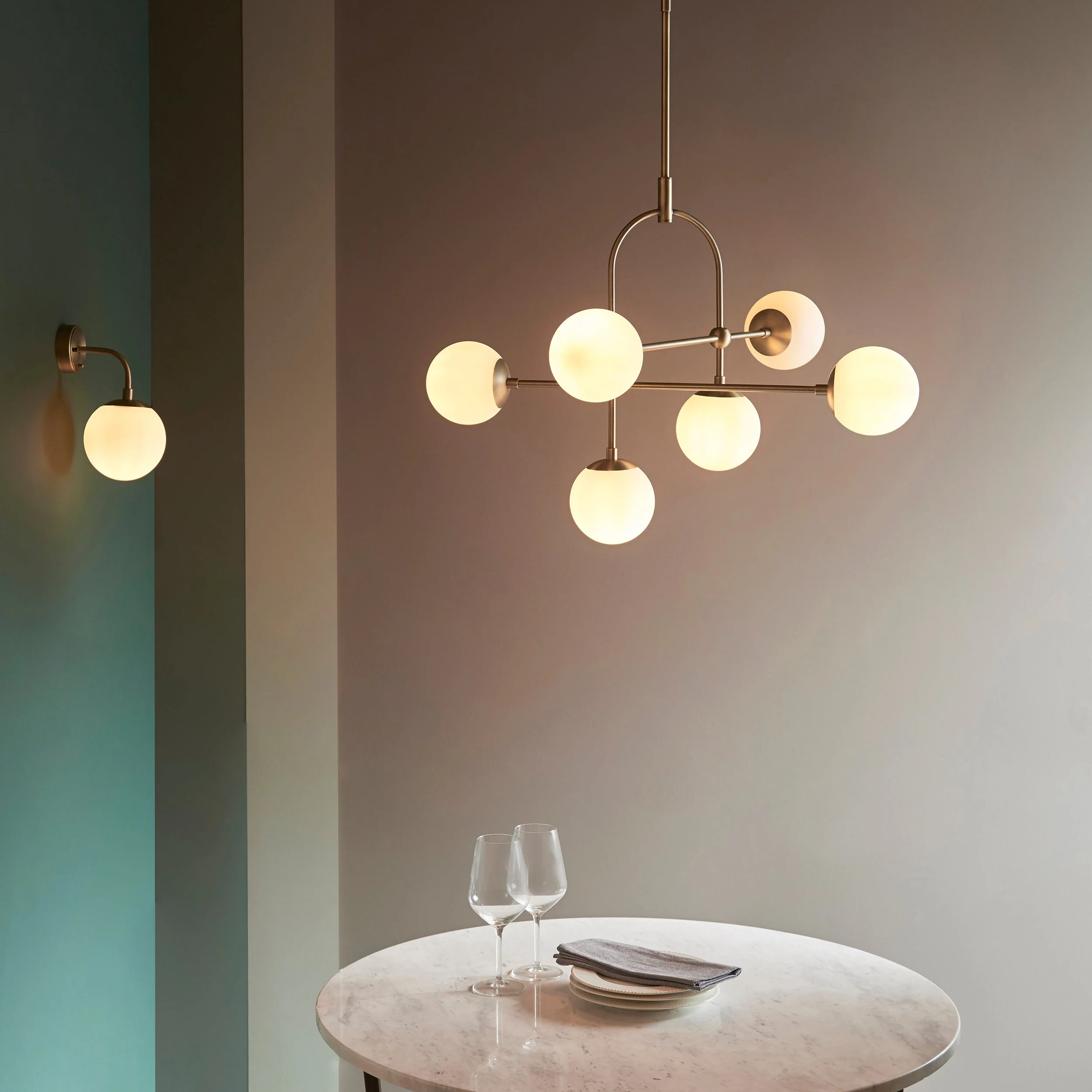 Halbrooke 1Lt Wall Light - Various Finishes - Image 13