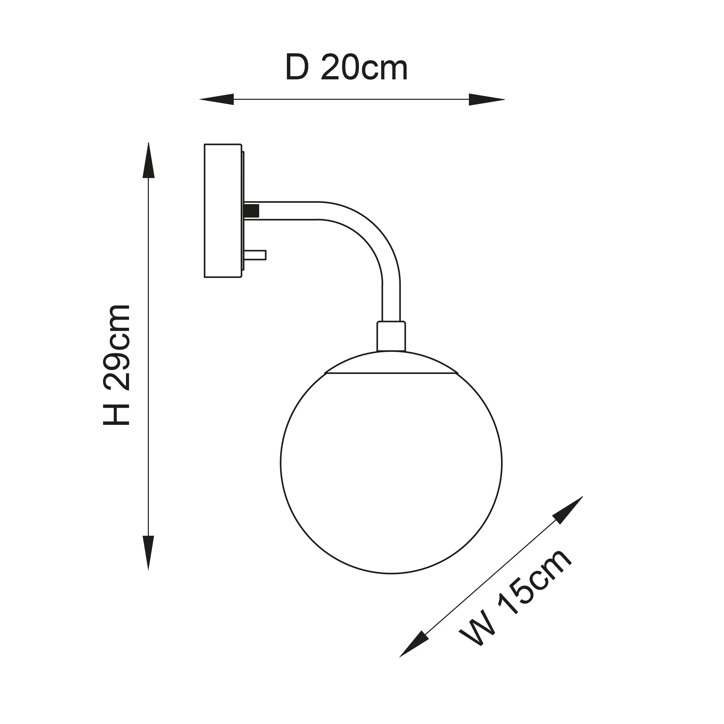 Halbrooke 1Lt Wall Light - Various Finishes - Image 16