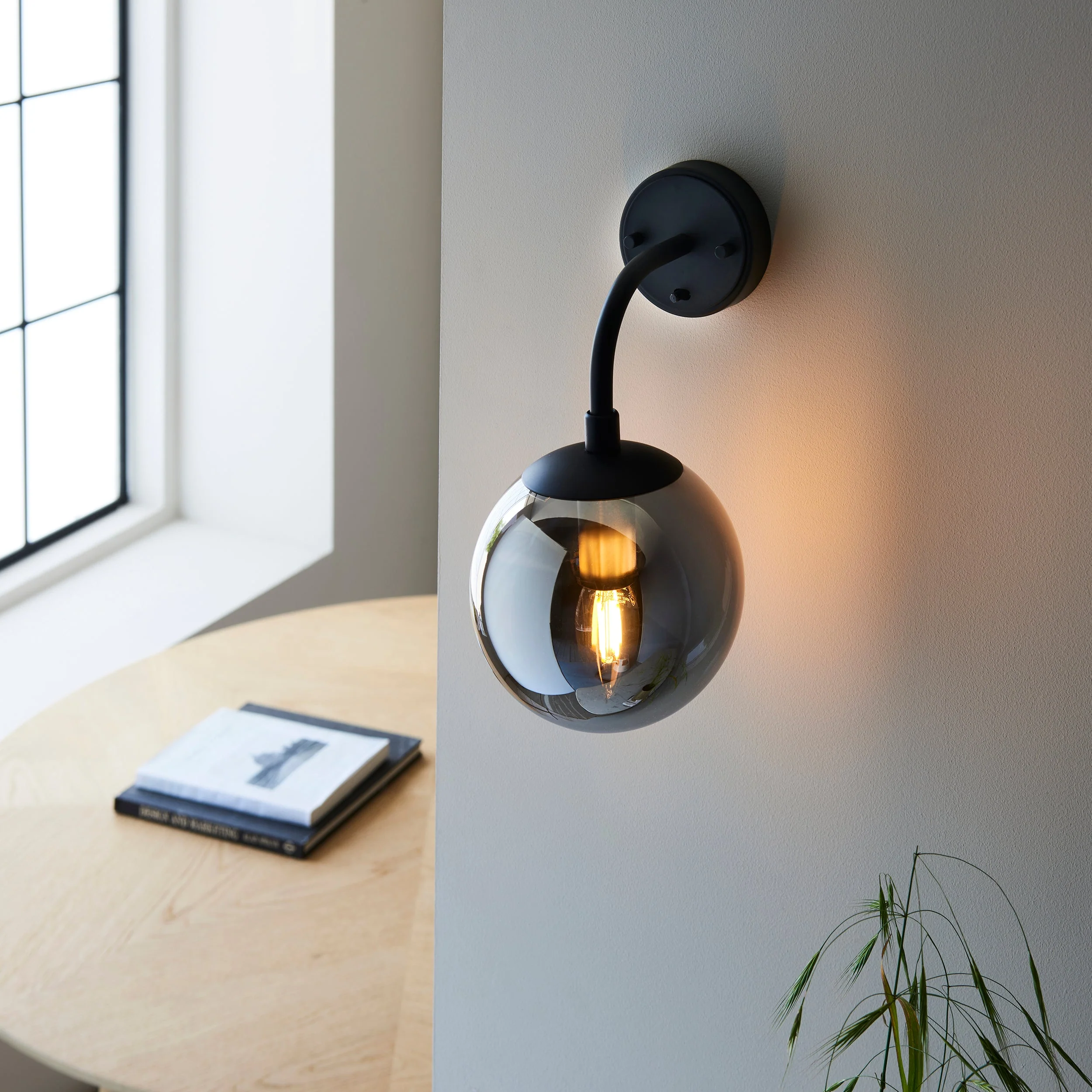 Halbrooke 1Lt Wall Light - Various Finishes - Image 7