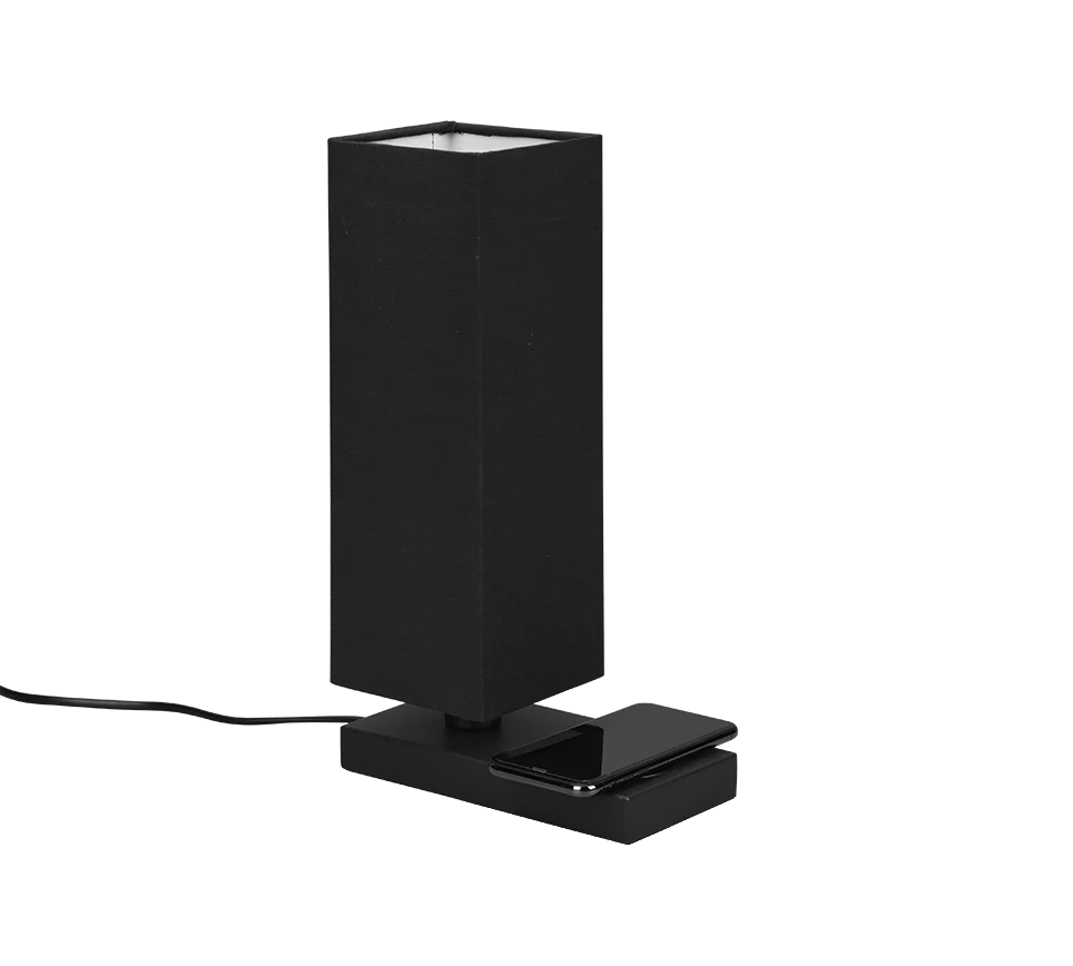 Haley Phone Charger Table Lamp - Black - Image 3
