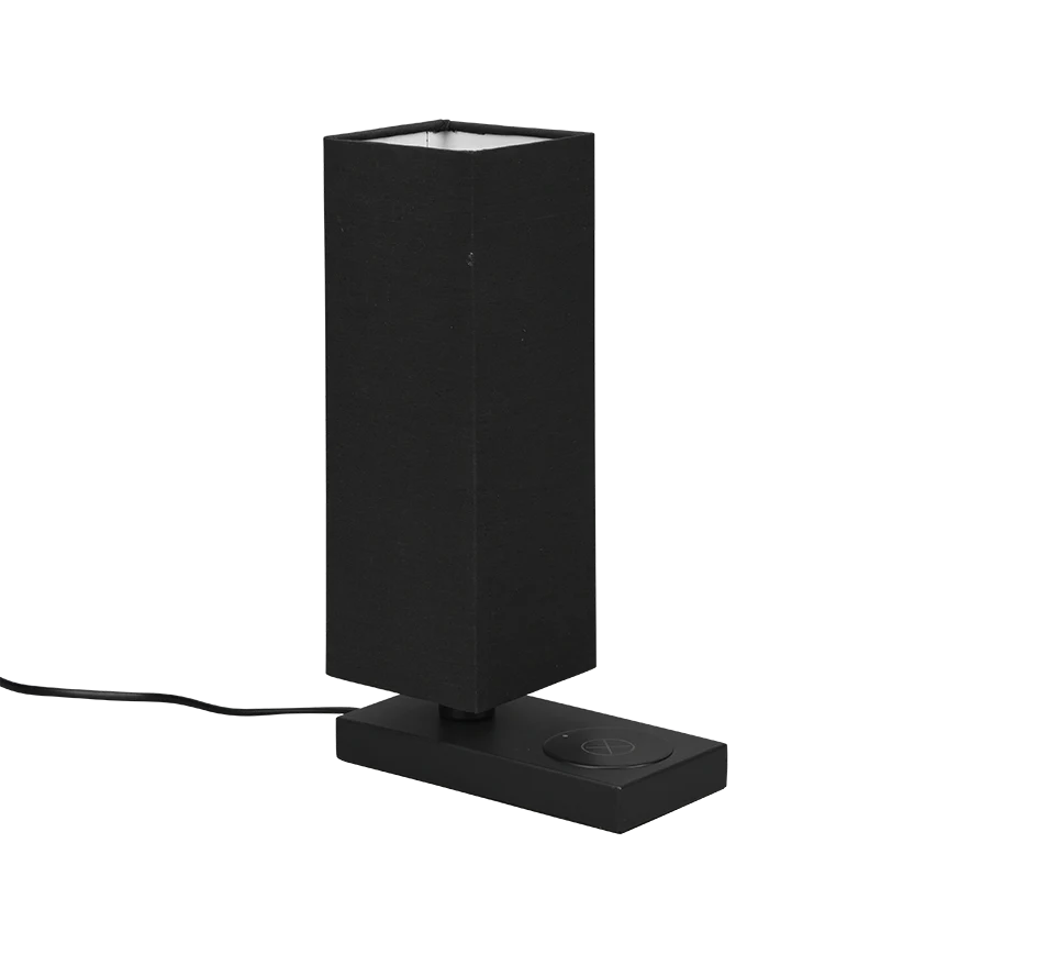 Haley Phone Charger Table Lamp - Black - Image 4