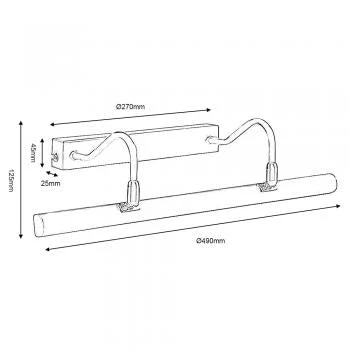 Hallandale Picture Light- Various Finishes - Image 7