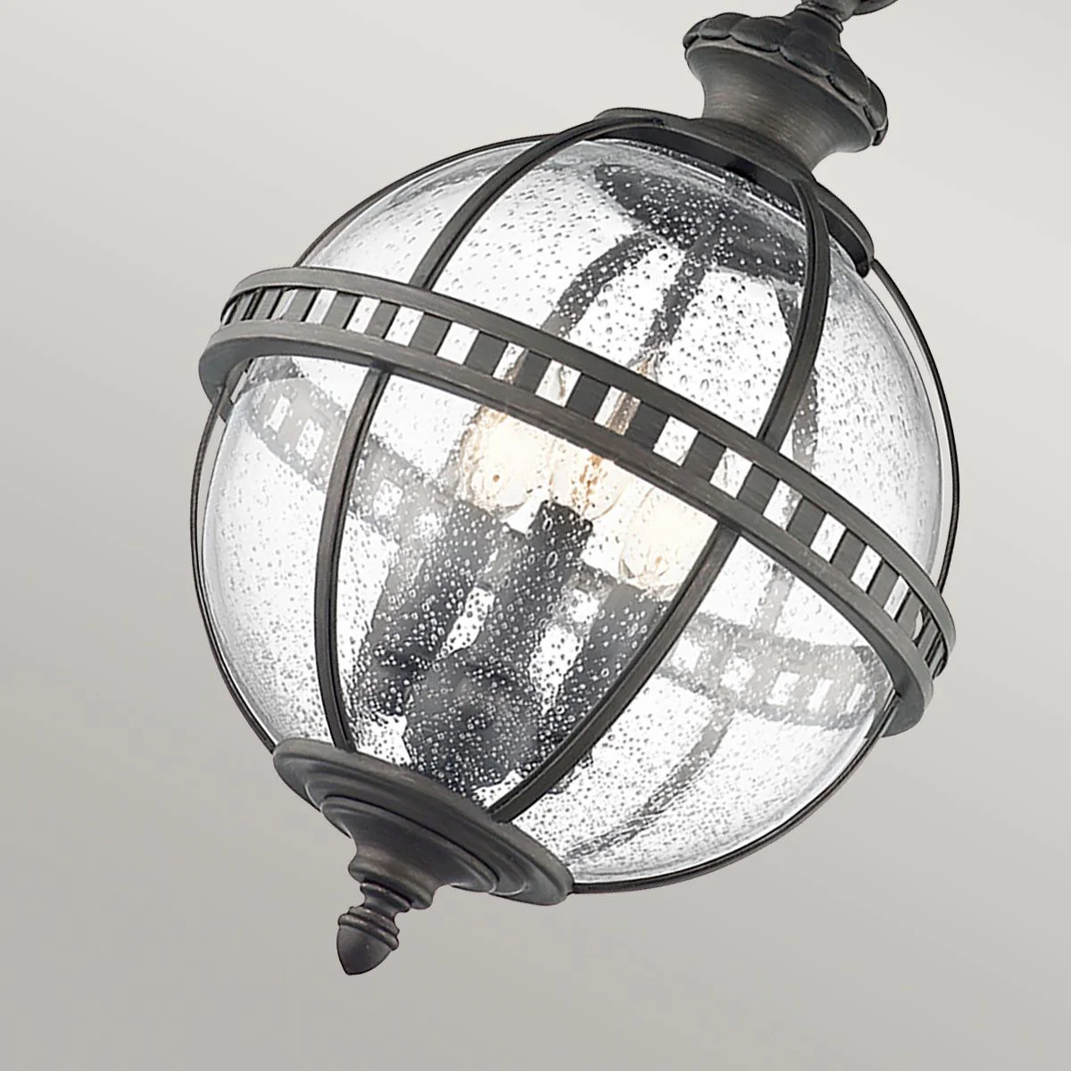 Halleron 3Lt IP44 Lantern - Burnished Bronze/Londonderry IP44 E14 - Image 10
