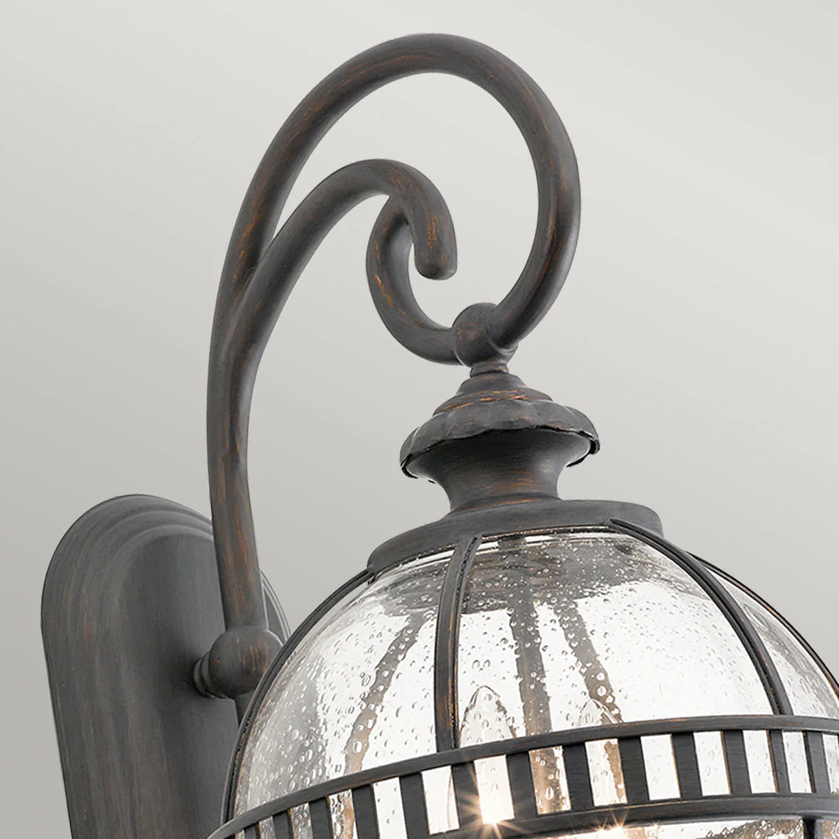 Halleron Small/Medium Wall Lantern - Londonderry/Burnished Bronze Finish - Image 2