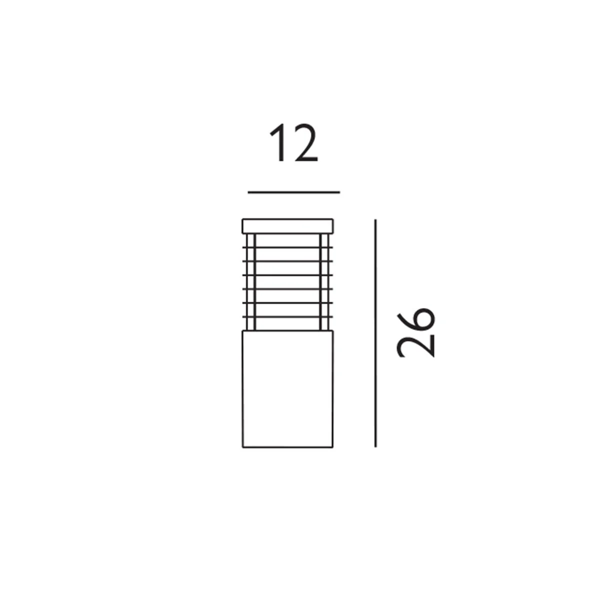 Halmstad Bollard Various Size & Finish E27  IP65 - Image 14
