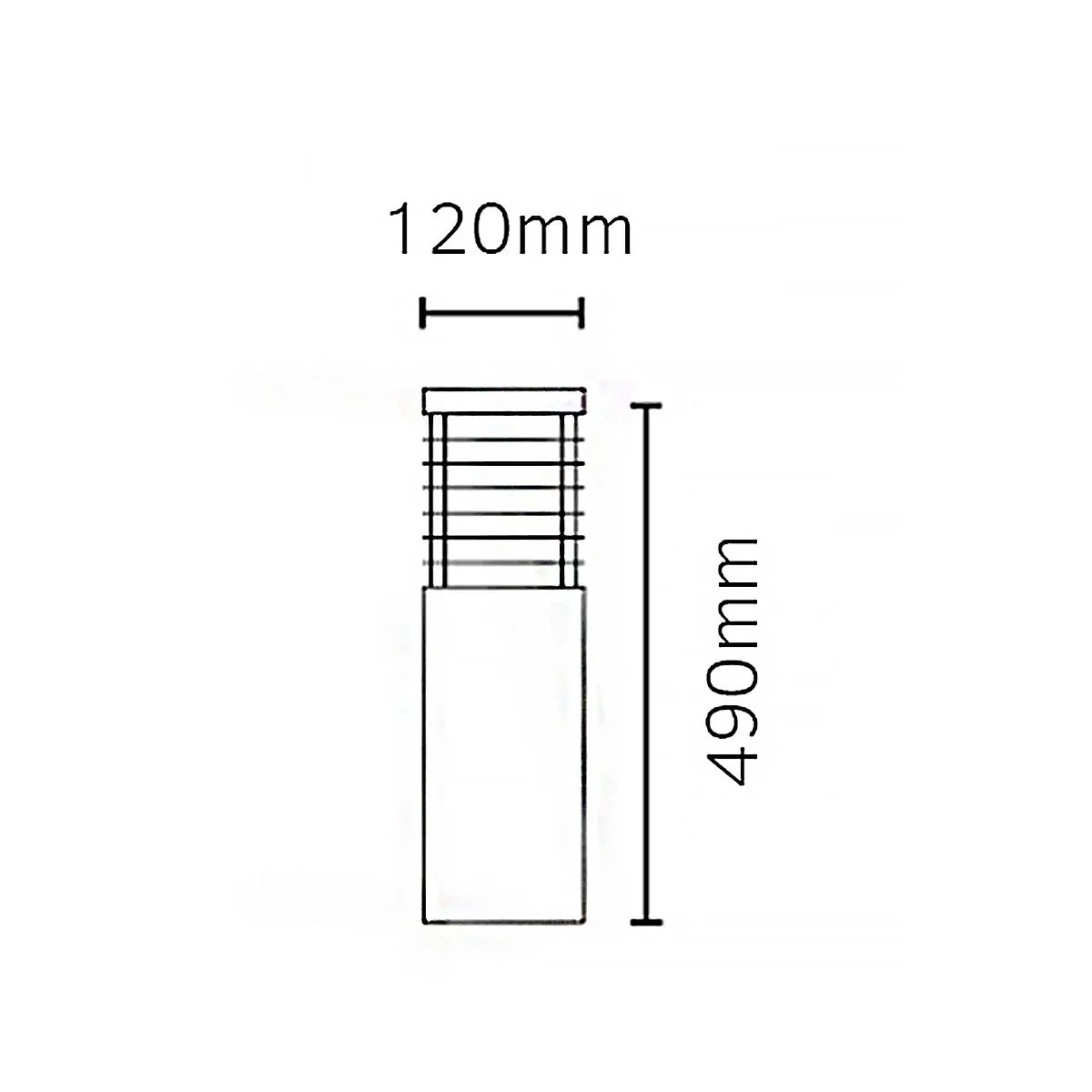 Halmstad Bollard Various Size & Finish E27  IP65 - Image 28