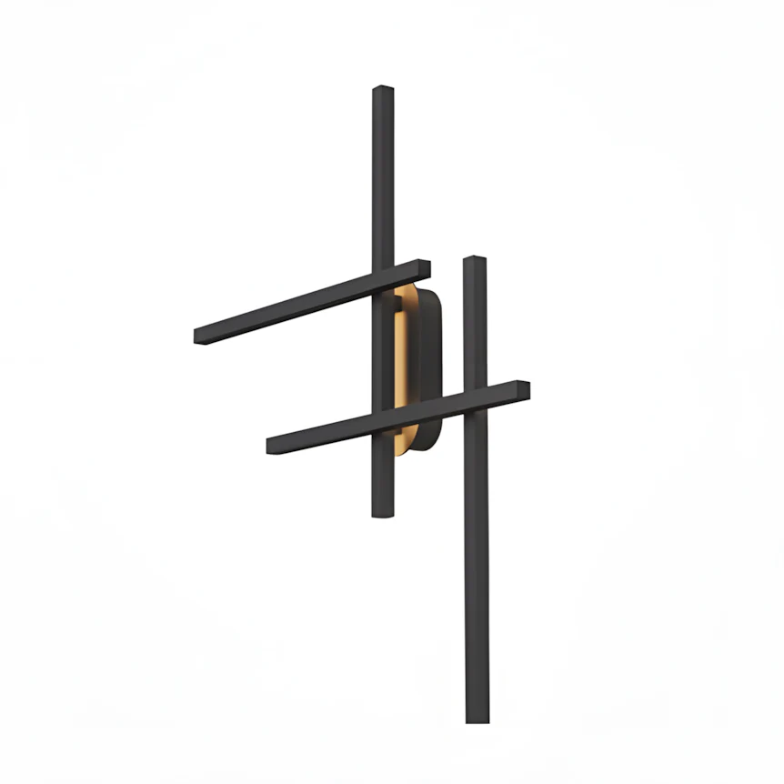 Halo LED Linear Wall Light - Black - Image 4