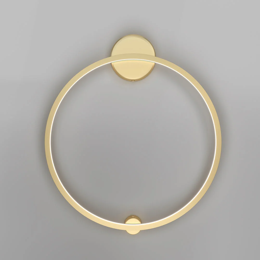 Halo  Led Wall Light Brass Finish - Image 8