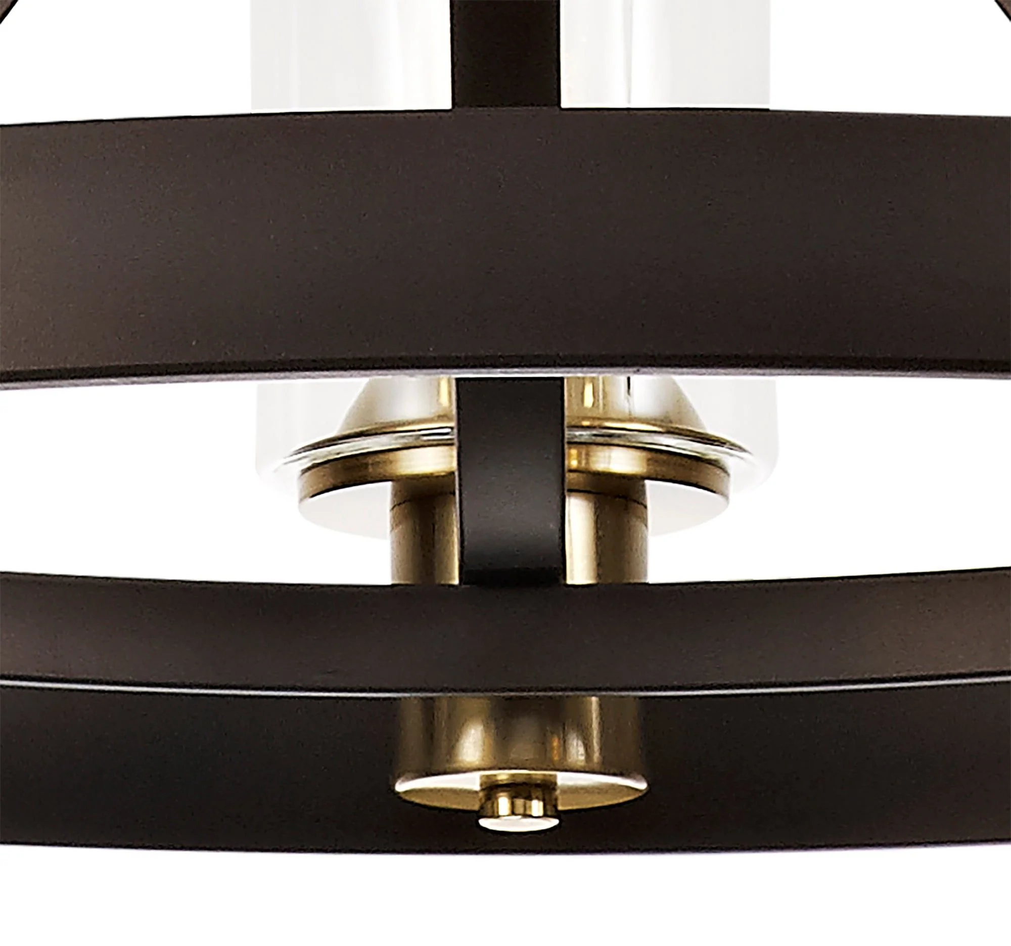Halo Pendant 3/5/7 Light E27, Brown Oxide/Bronze With Clear Glass Shades - Image 6