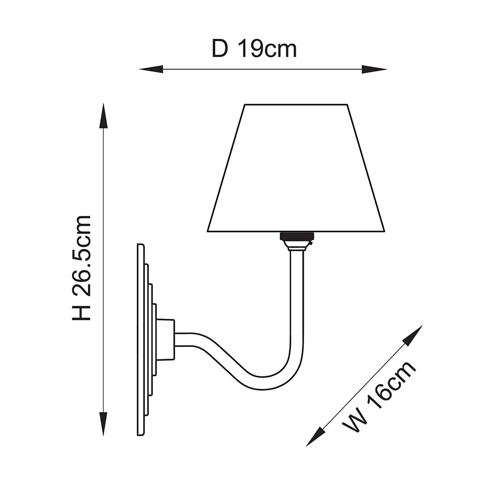 Falun 16cm Wall Light- Various Finishes - Image 27