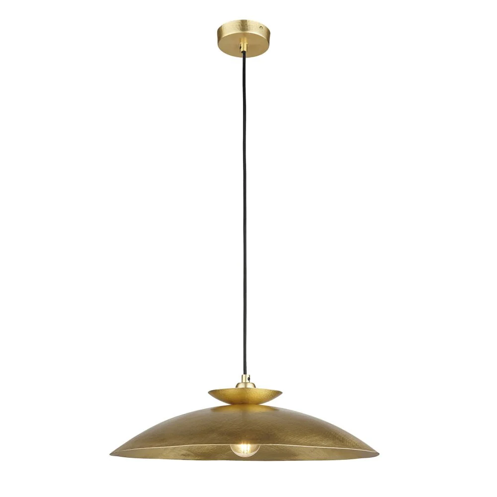 Maddox Hammered Metal 1Lt LED Pendant - Various Styles - Image 2