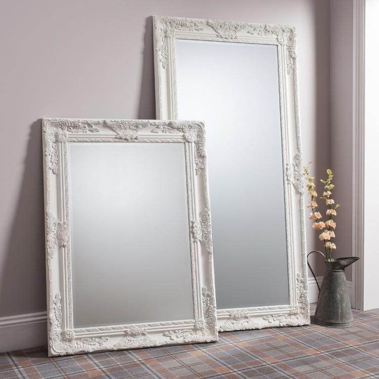 Hampshire Leaner Mirror Cream W840 x D35 x H1700mm - Image 2
