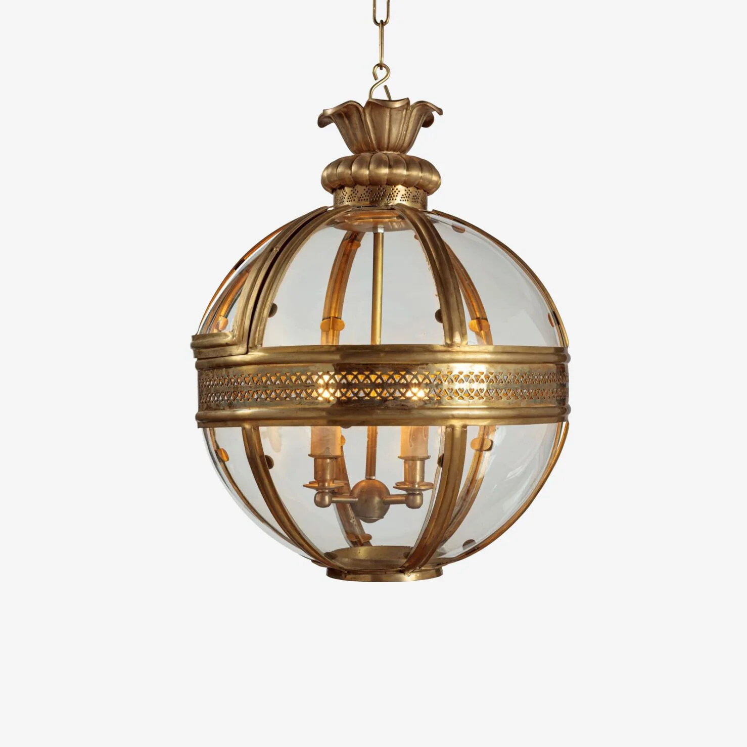 Hampstead Lantern- Verdigris Bronze/ Brass - Image 2