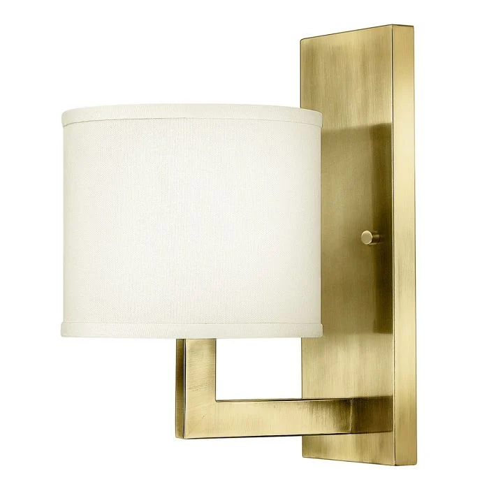 Hampton 1 Light Wall Light - Brushed Brass/ Antique Nickel - Image 2