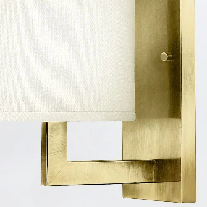 Hampton 1 Light Wall Light - Brushed Brass/ Antique Nickel - Image 3