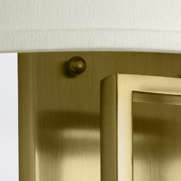 Hampton 2 Light Wall Light  - Brushed Brass/ Antique Nickel - Image 5