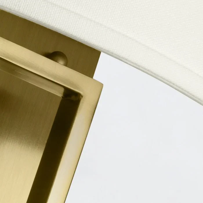 Hampton 2 Light Wall Light  - Brushed Brass/ Antique Nickel - Image 6