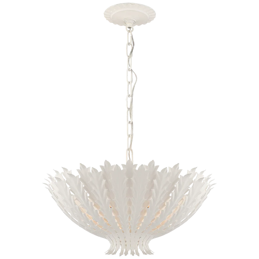 Hampton Small Chandelier - Silver/Gild/White - Image 3