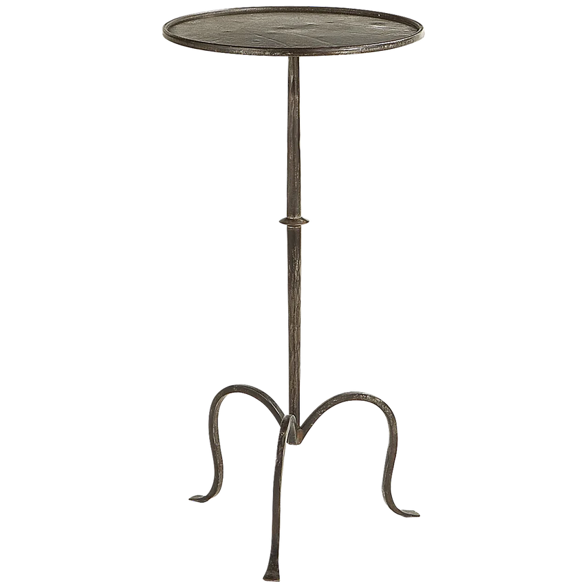 Hand-Forged Martini Table- Aged Iron/ Gilded Iron - Image 2