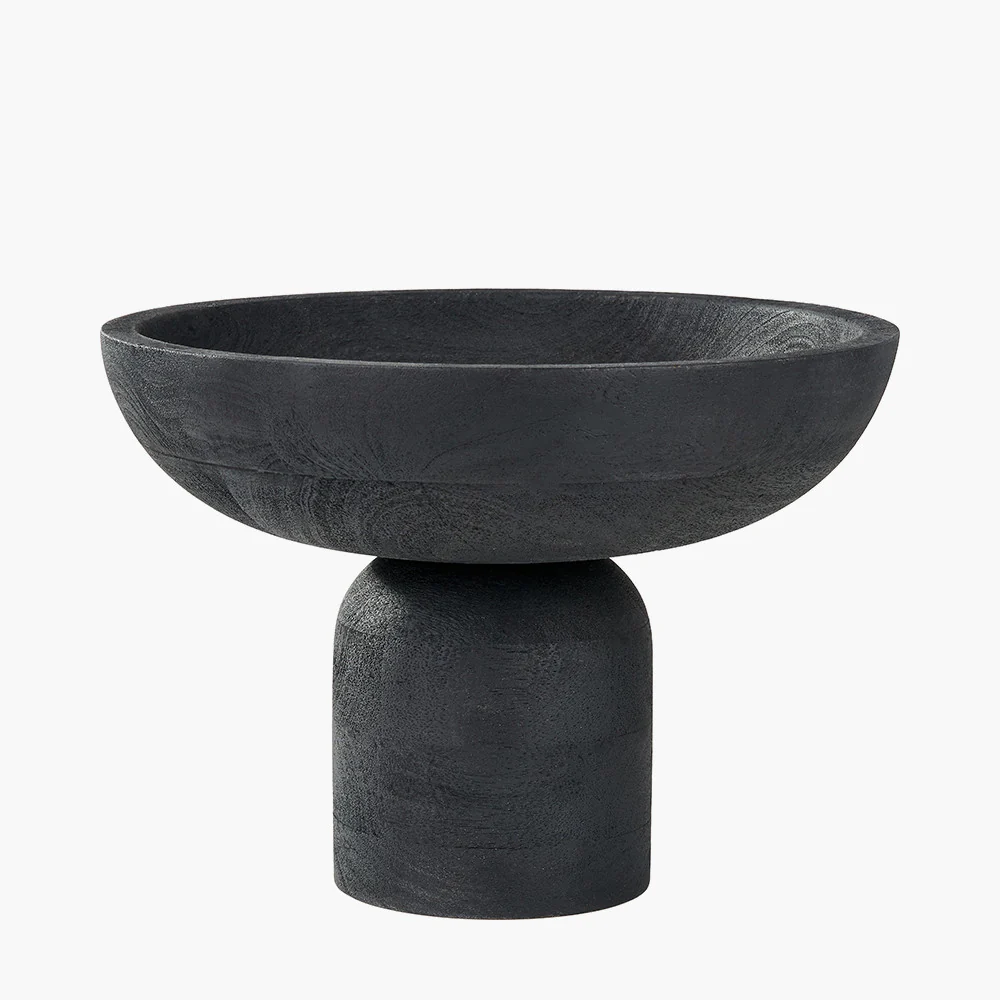 Handcarved Mango Wood Bowl with Raised Base - Image 6