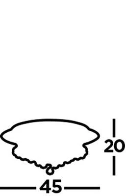 Hanna 6/8Lt Circular Flush Ceiling Light - Chrome/Gold - Image 4