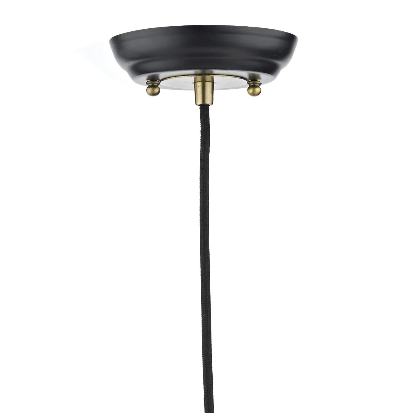 Hannover 1 Light Pendant Black Antique Brass - Image 3