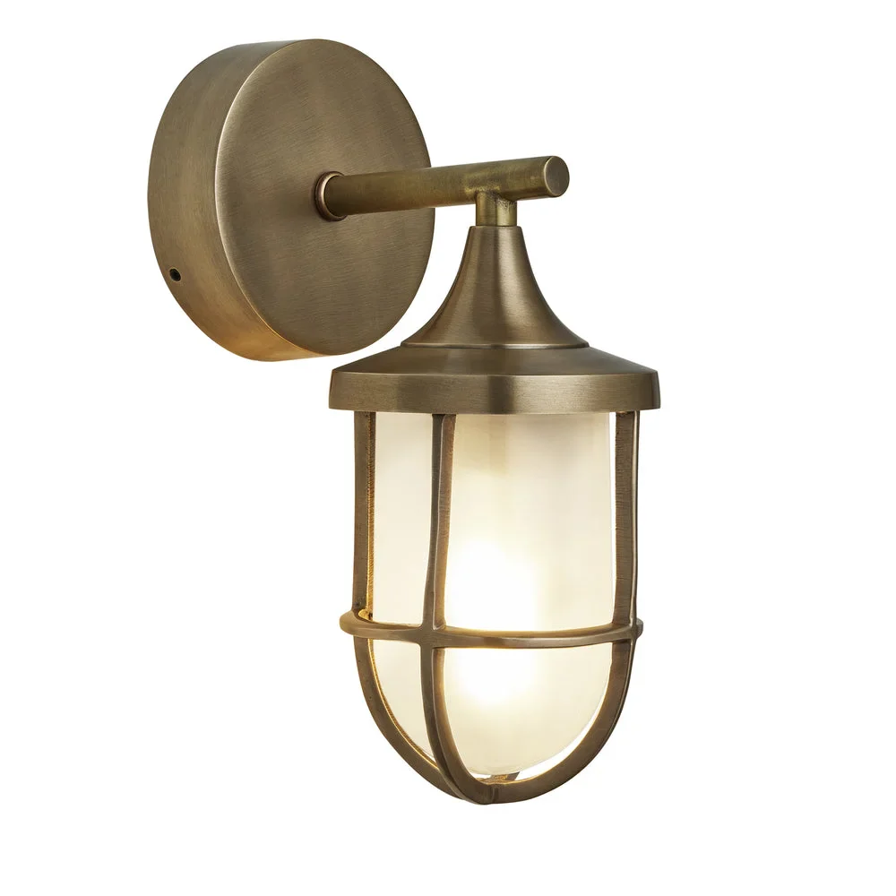 Harbour Outdoor & Bathroom Wall Light - Brass - Image 2