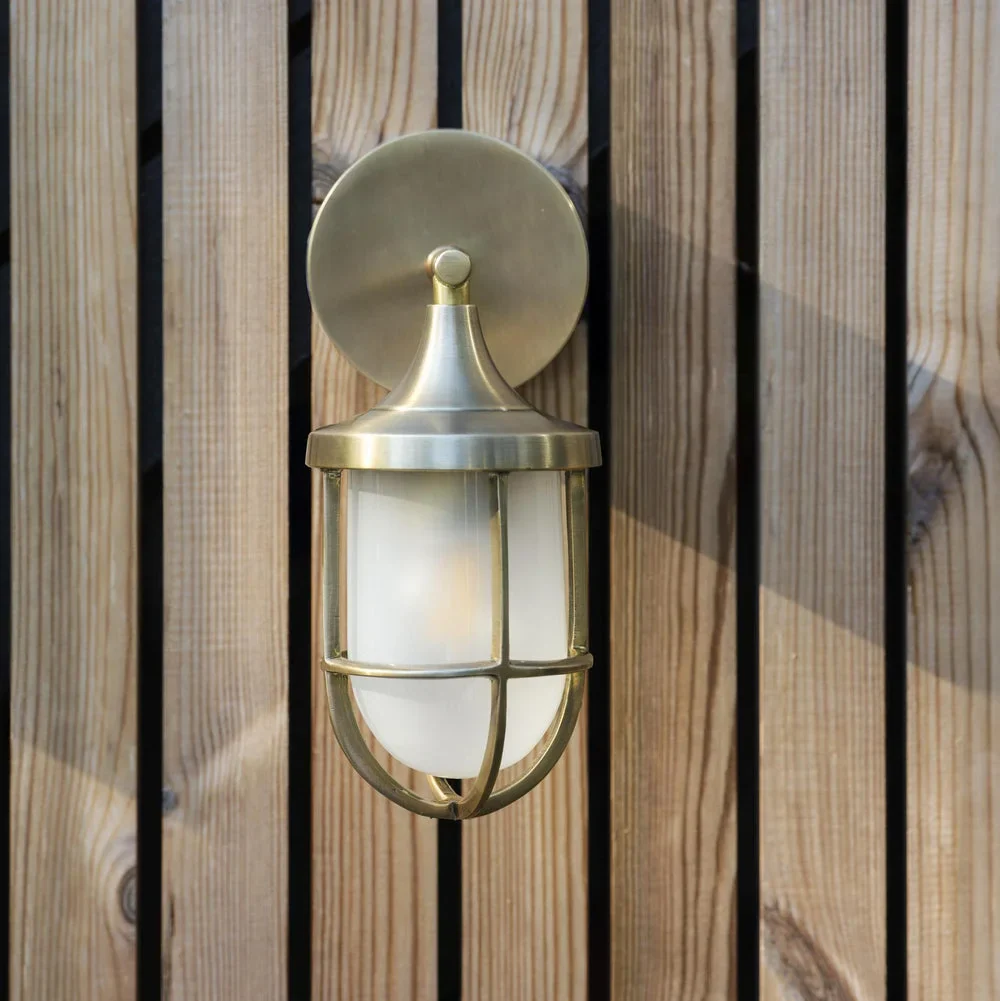 Harbour Outdoor & Bathroom Wall Light - Brass - Image 3