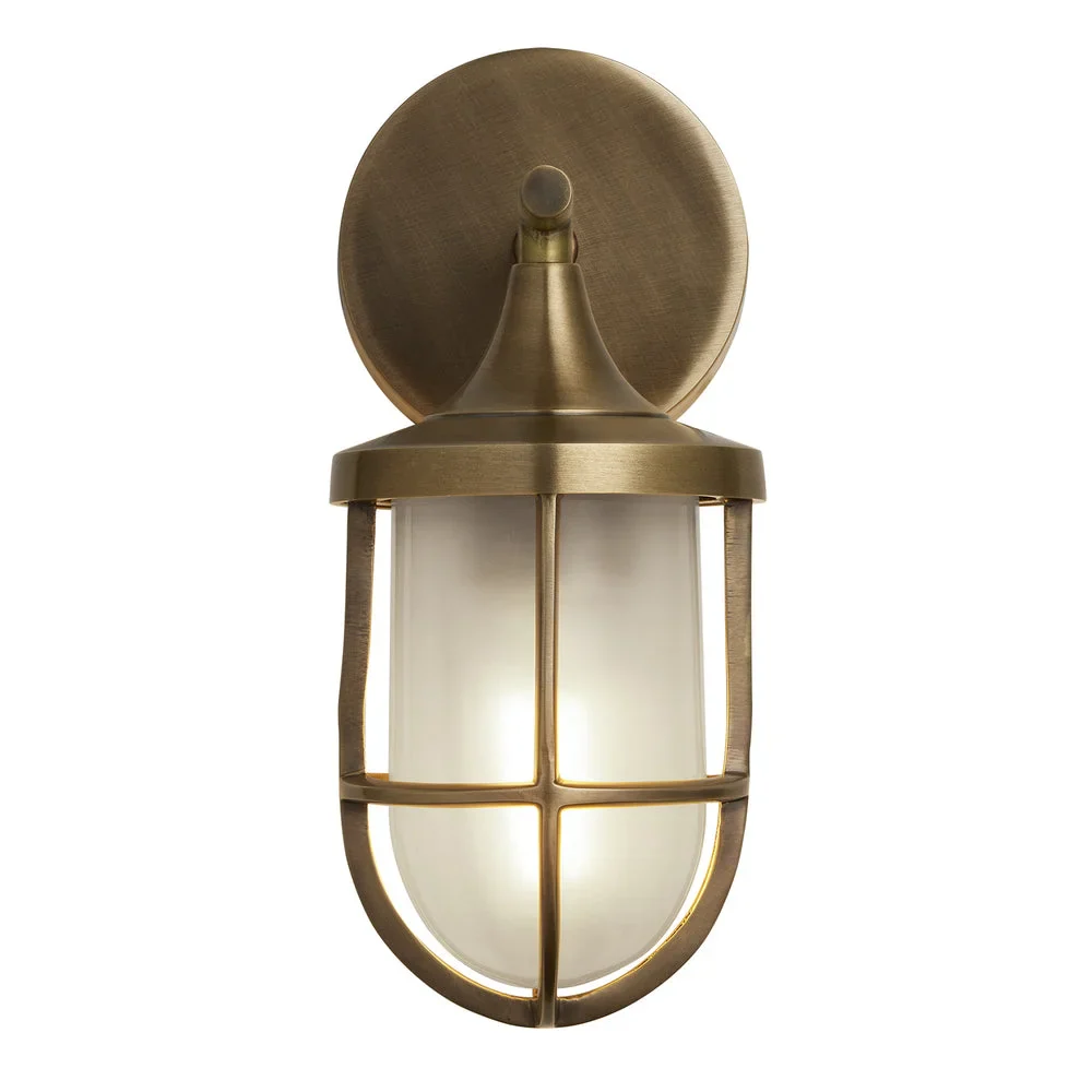 Harbour Outdoor & Bathroom Wall Light - Brass - Image 4