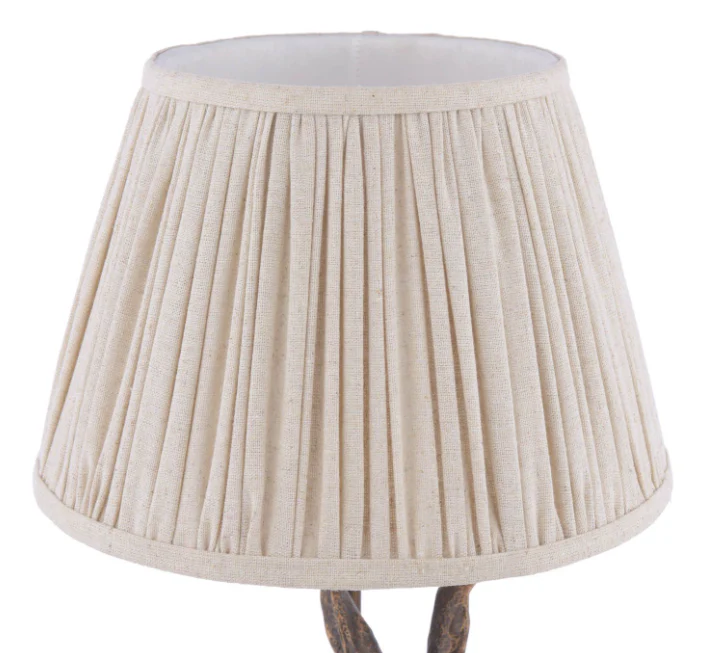 Hare Table Lamp Antique Bronze With Shade - Image 2