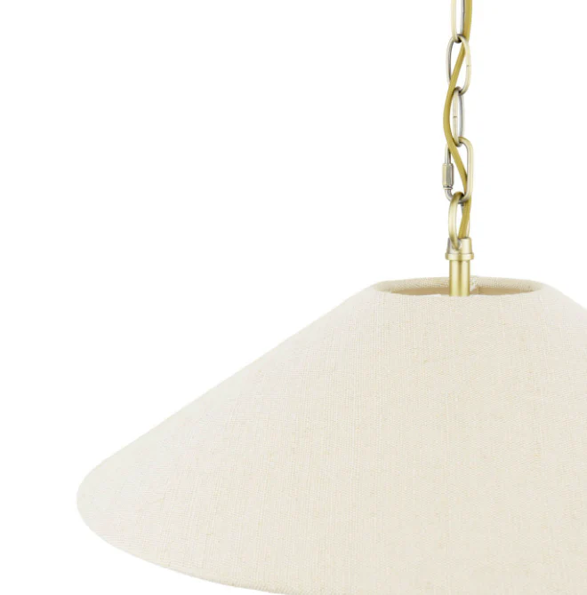 Harland 3/5 Light Pendant Matt Antique Brass With Shade - Image 7