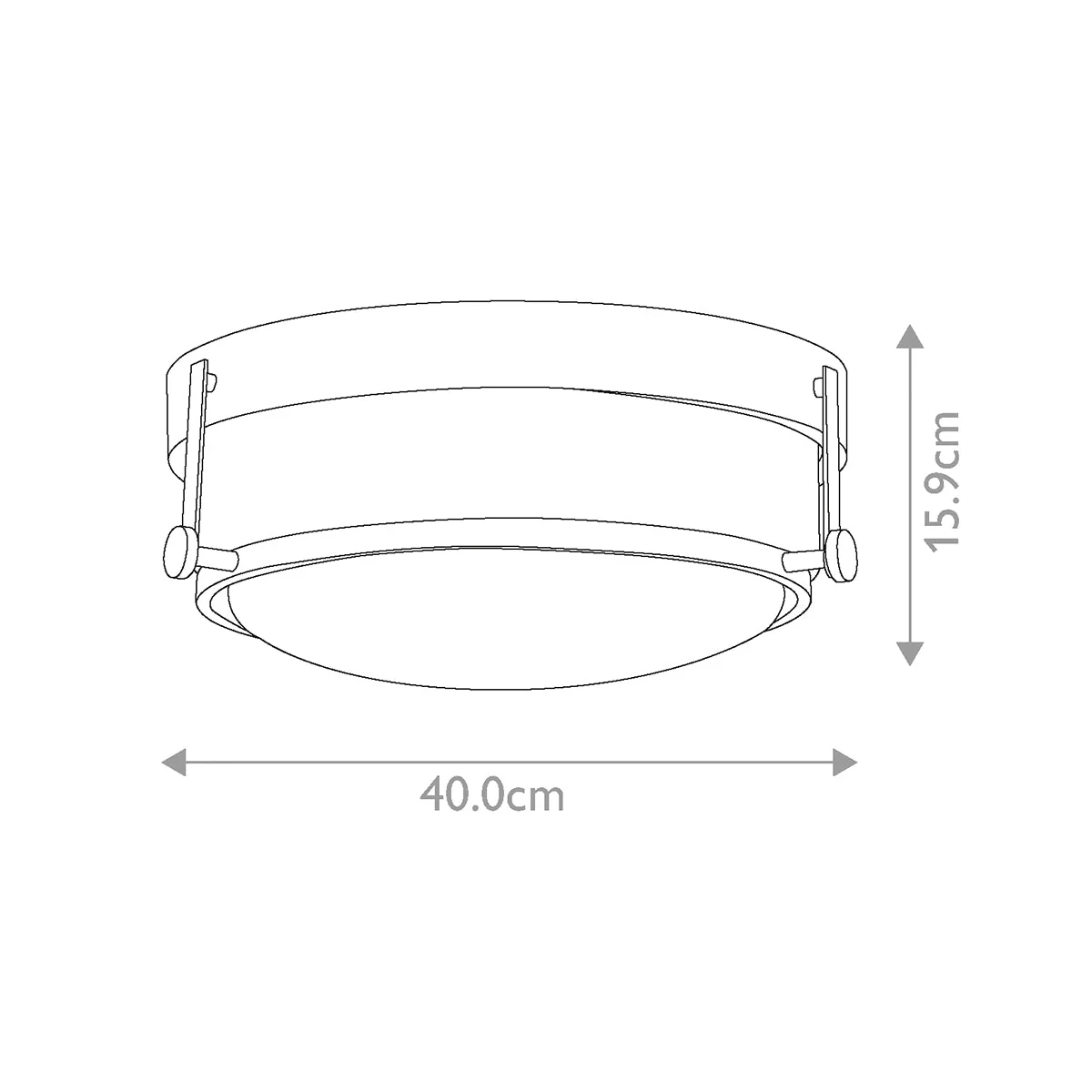 Harper 3 Light Flush - In Various Finishes - Image 6