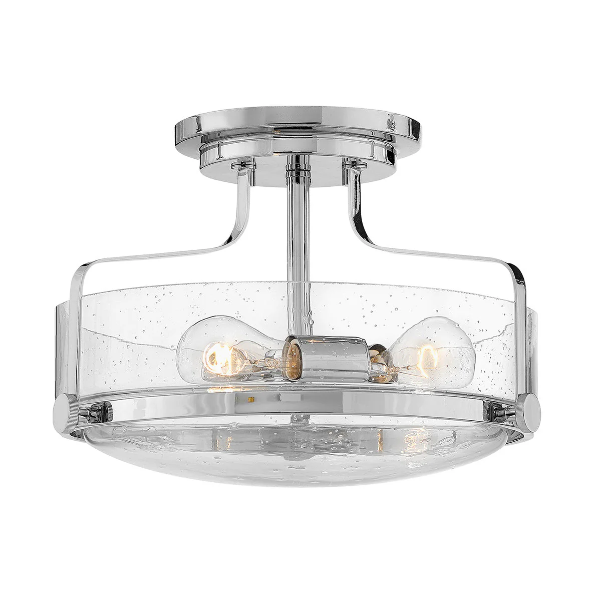 Harper 3 Light Small/Large Semi-Flush - In Various Finishes - Image 11