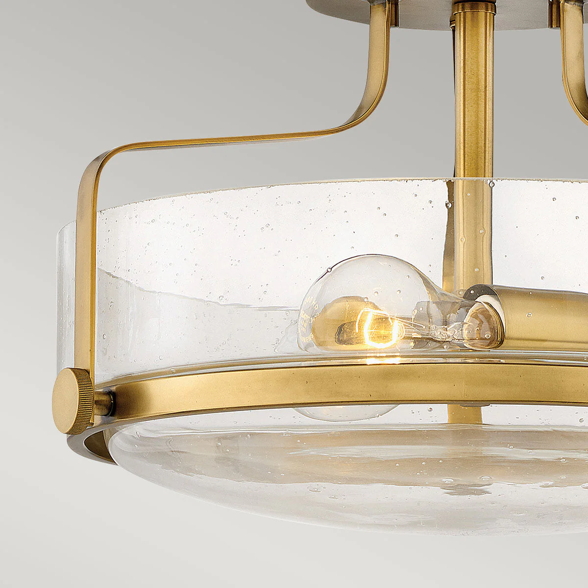 Harper 3 Light Small/Large Semi-Flush - In Various Finishes - Image 2