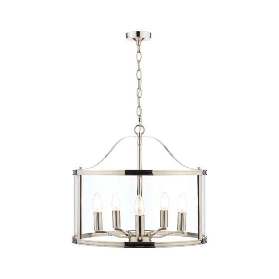 Harrington 3/5 Light Pendant Matt Black and Glass - Image 10