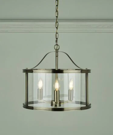 Harrington 3/5 Light Pendant Matt Black and Glass - Image 12
