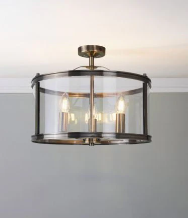 Harrington 3/5 Light Pendant Matt Black and Glass - Image 26