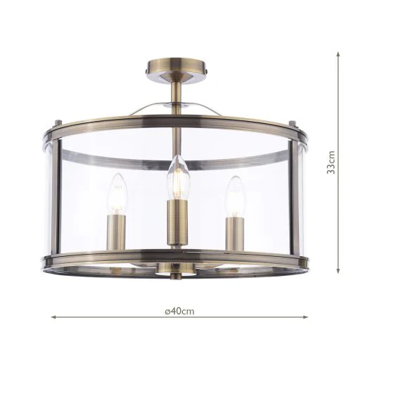 Harrington 3/5 Light Pendant Matt Black and Glass - Image 3