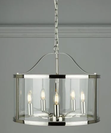Harrington 3/5 Light Pendant Matt Black and Glass - Image 5