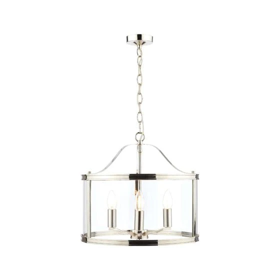 Harrington 3/5 Light Pendant Matt Black and Glass - Image 6