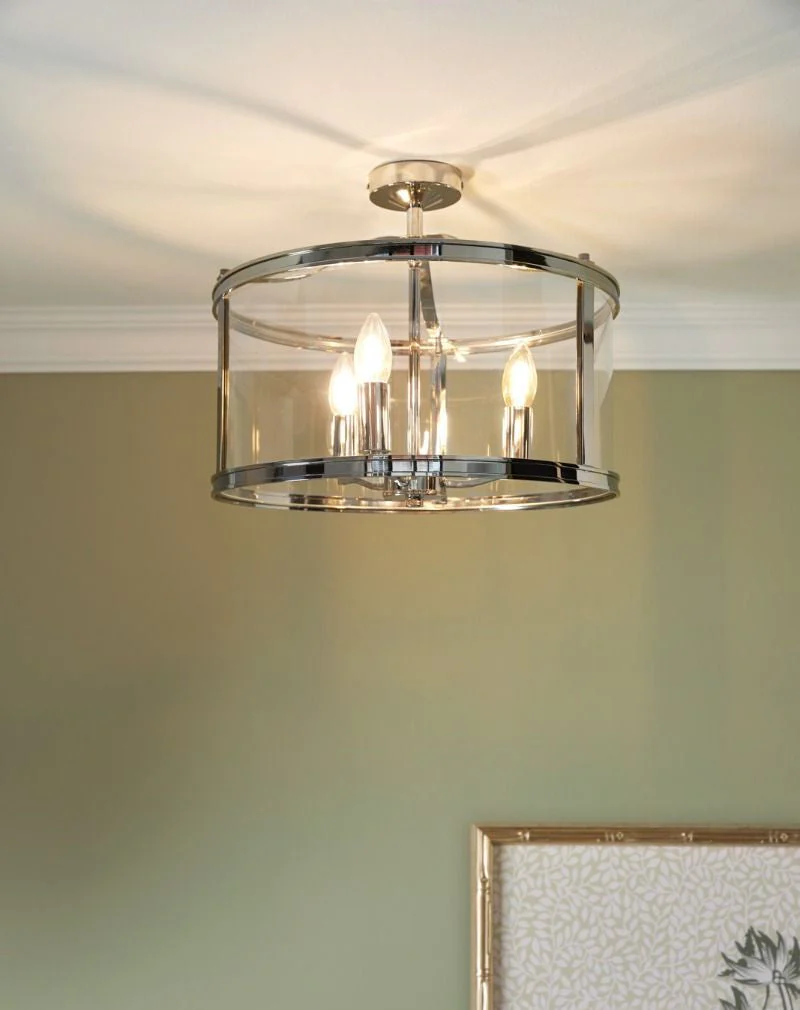 Harrington 3 Light Semi-Flush- Various Finishes - Image 10