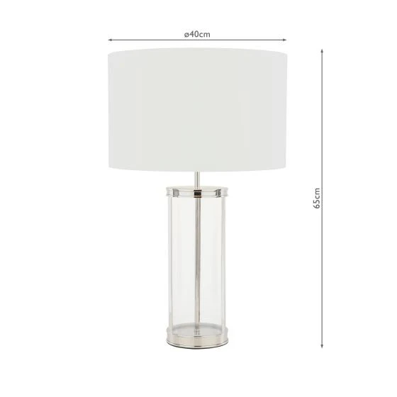 Harrington Small Table Lamp Antique Brass and Glass With Shade - Image 23