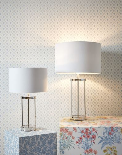 Harrington Small Table Lamp Antique Brass and Glass With Shade - Image 24