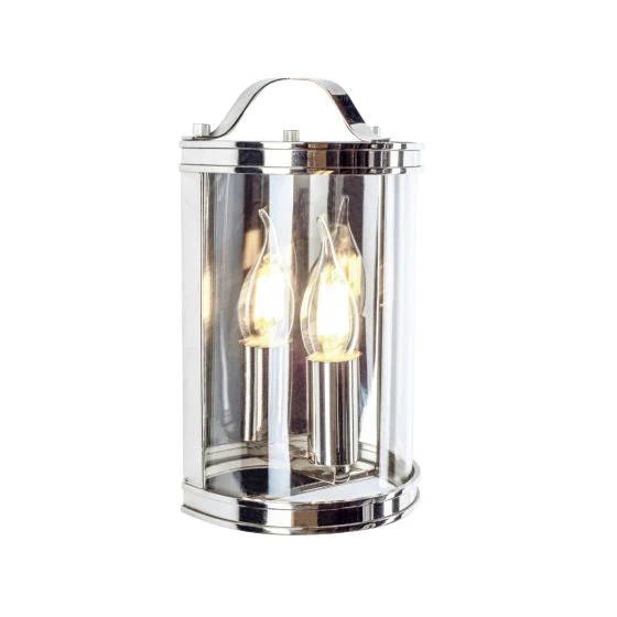 Harrington Wall Light Matt Black/ Antique Brass/ Polished Nickel and Glass - Image 11