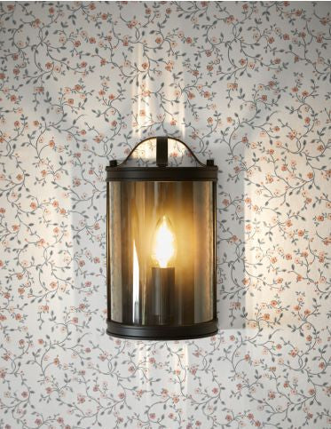 Harrington Wall Light Matt Black/ Antique Brass/ Polished Nickel and Glass - Image 3