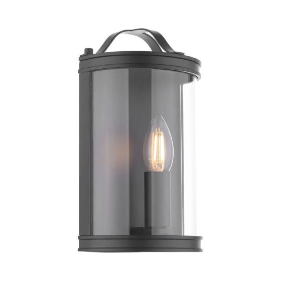 Harrington Wall Light Matt Black/ Antique Brass/ Polished Nickel and Glass - Image 6