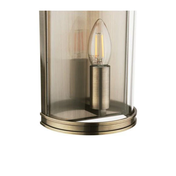 Harrington Wall Light Matt Black/ Antique Brass/ Polished Nickel and Glass - Image 9